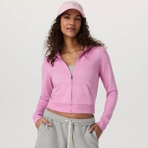 Vuori Azalea Pink Halo Mini Full Zip Hoodie